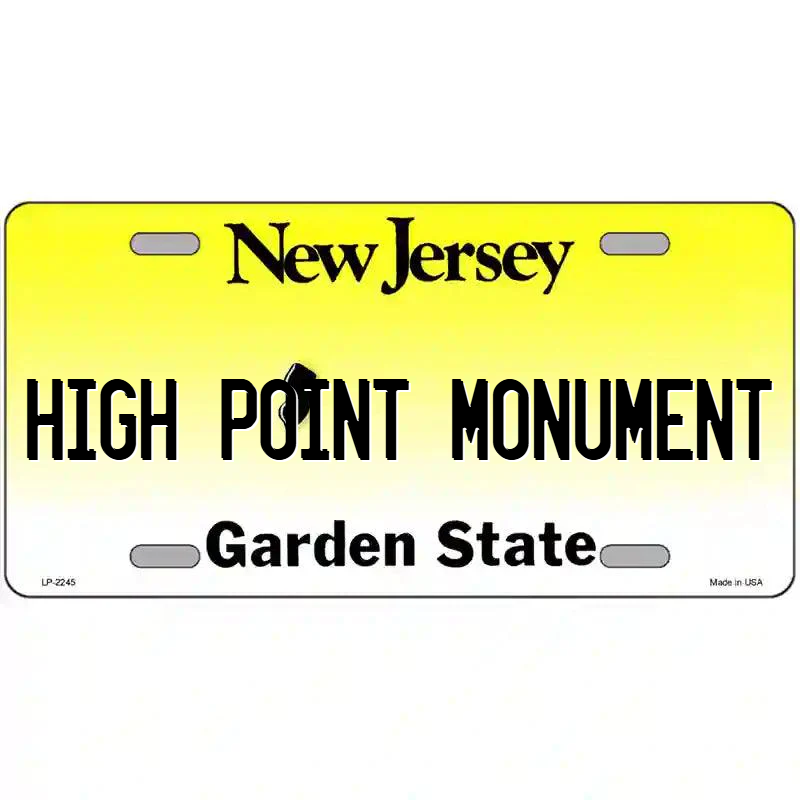 High Point Monument New Jersey Metal Sign