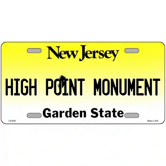 High Point Monument New Jersey Metal Sign