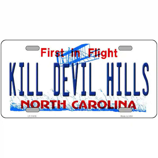 Kill Devil Hills North Carolina Metal Sign