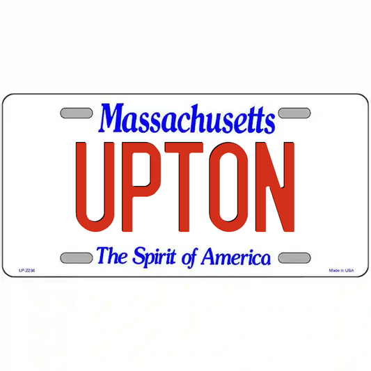 Upton Massachusetts Metal Sign