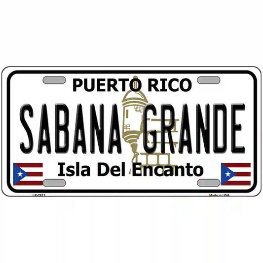 Sabana Grande Puerto Rico Metal Sign
