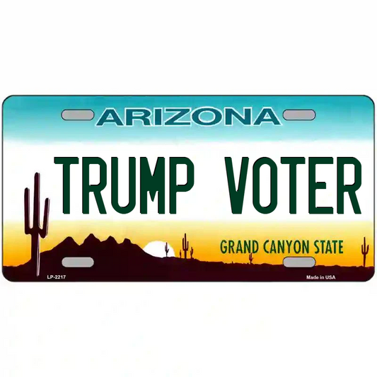 Trump Voter Arizona Metal Sign