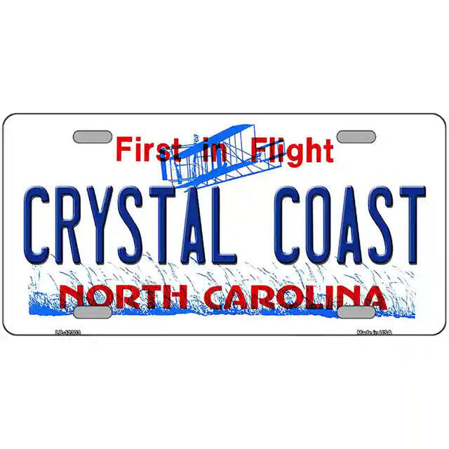 Crystal Coast North Carolina Metal Sign