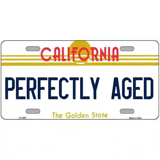 Perfectly Aged California Metal Sign