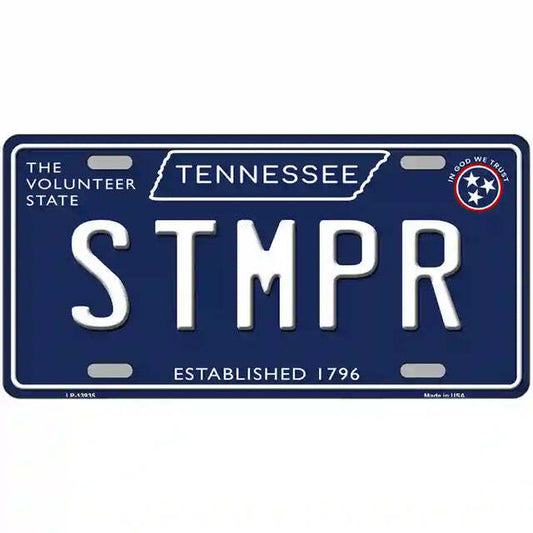 Stmpr Tennessee Blue Metal Sign