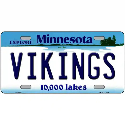 Vikings Minnesota Metal Sign