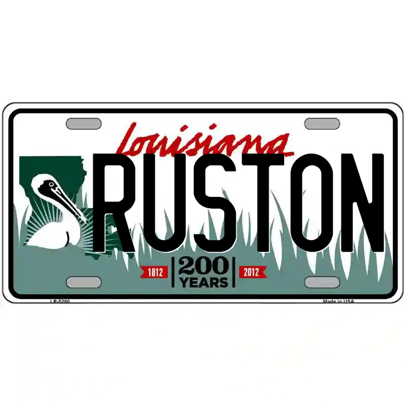 Ruston Louisiana Metal Sign