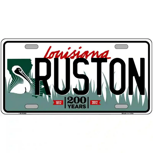 Ruston Louisiana Metal Sign