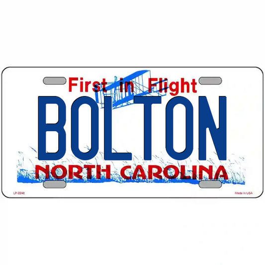 Bolton North Carolina Metal Sign