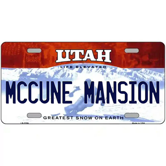 McCune Mansion Utah Metal Sign