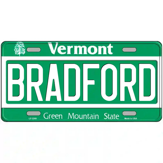 Bradford Vermont Metal Sign