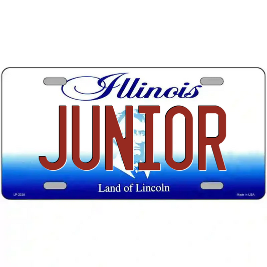 Junior Illinois Metal Sign