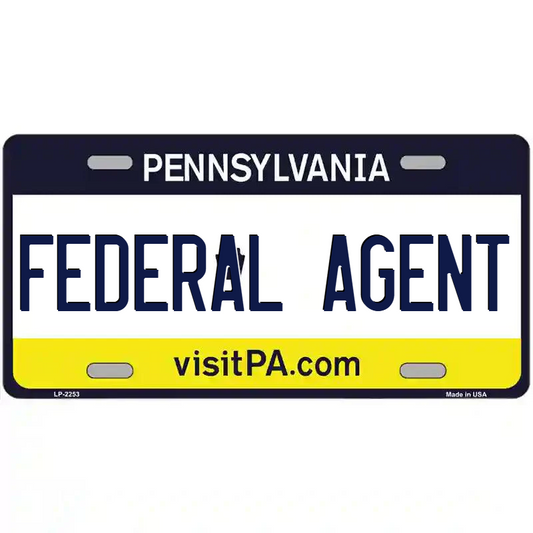 Federal Agent Pennsylvania Metal Sign