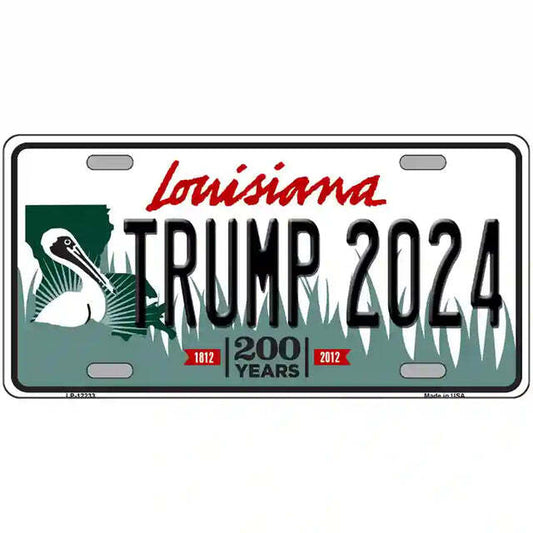 Trump 2024 Louisiana Metal Sign