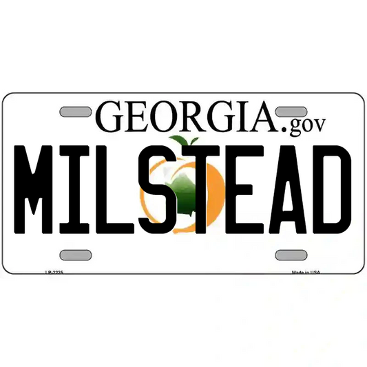Milstead Georgia Metal Sign