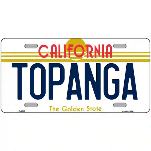 Topanga California Metal Sign