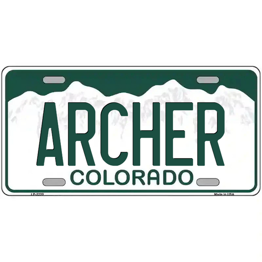 Archer Colorado Metal Sign