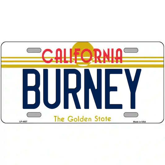Burney California Metal Sign