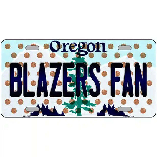 Blazers Fan Oregon Metal Sign