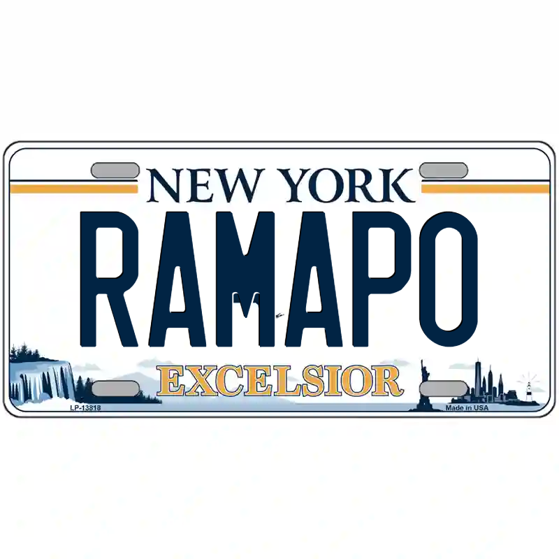 Ramapo New York Excelsior Metal Sign