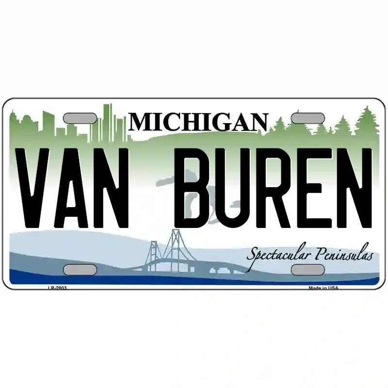 Van Buren Michigan Metal Sign
