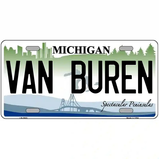 Van Buren Michigan Metal Sign
