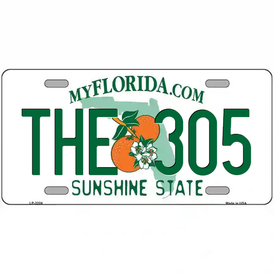 The 305 Florida Metal Sign