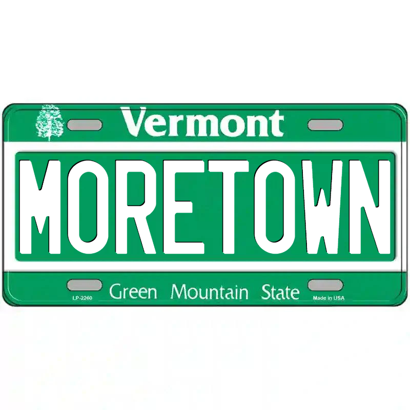 Moretown Vermont Metal Sign