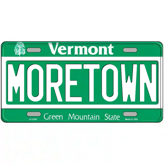 Moretown Vermont Metal Sign