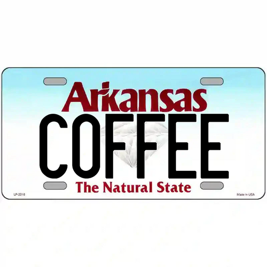 Coffee Arkansas Metal Sign