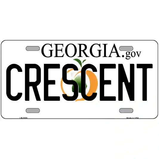 Crescent Georgia Metal Sign