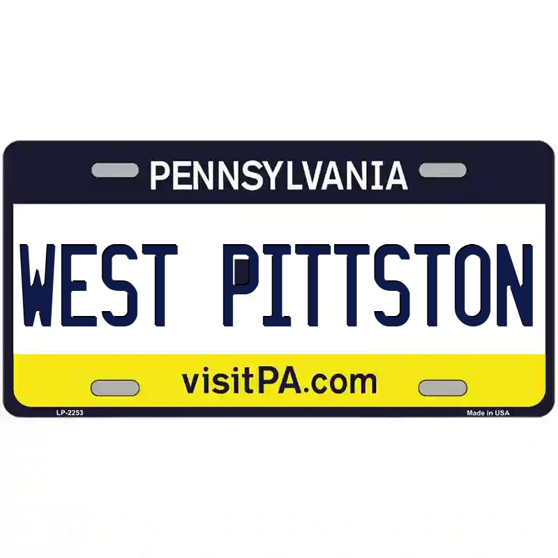 West Pittston Pennsylvania Metal Sign