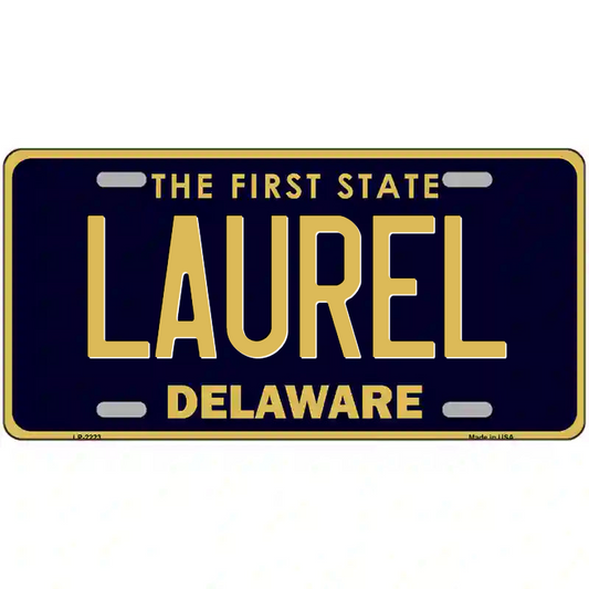 Laurel Delaware Metal Sign