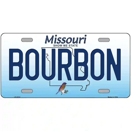 Bourbon Missouri Metal Sign