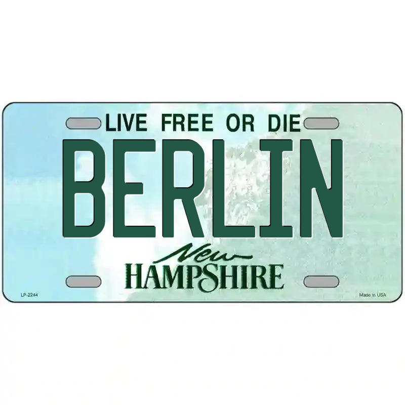 Berlin New Hampshire Metal Sign