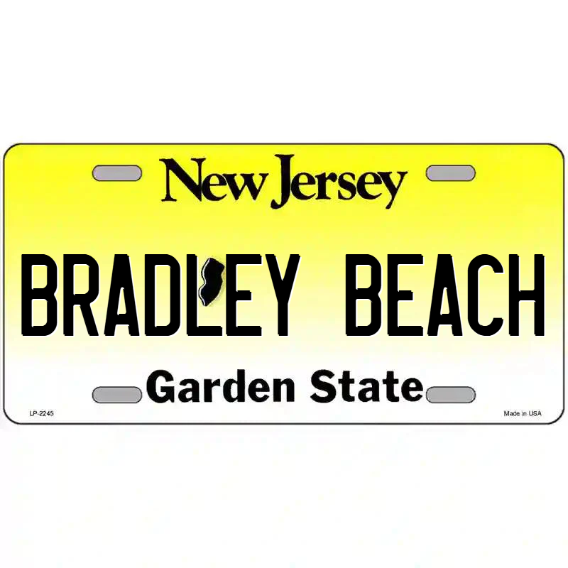 Bradley Beach New Jersey Metal Sign
