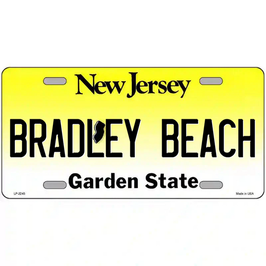 Bradley Beach New Jersey Metal Sign