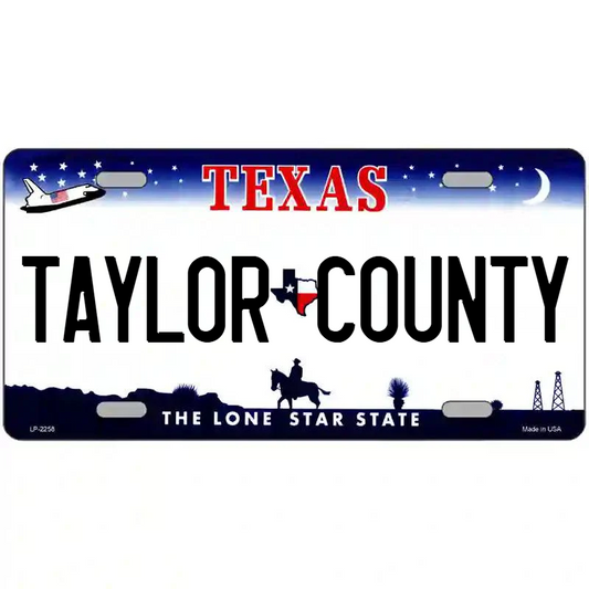 Taylor County Texas Metal Sign
