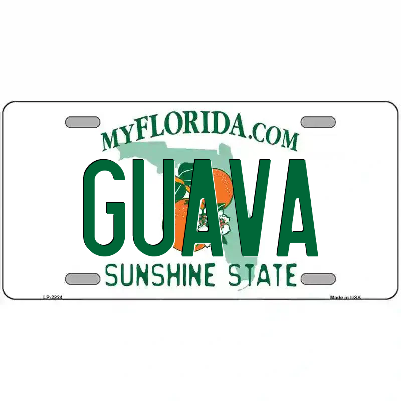 Guava Florida Metal Sign