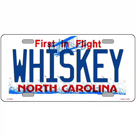 Whiskey North Carolina Metal Sign