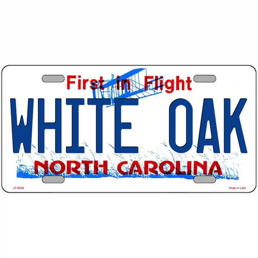 White Oak North Carolina Metal Sign
