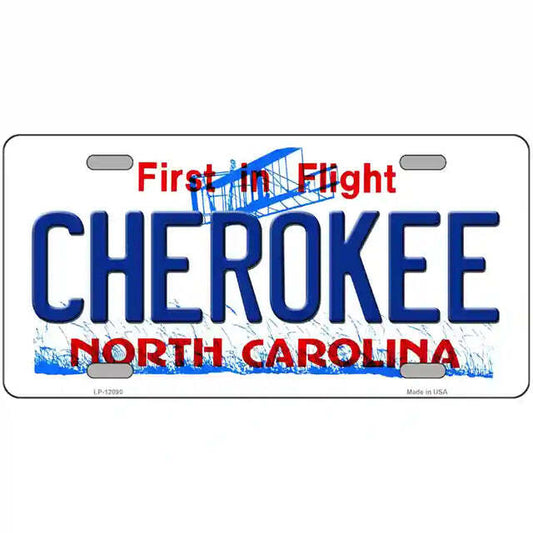 Cherokee North Carolina Metal Sign
