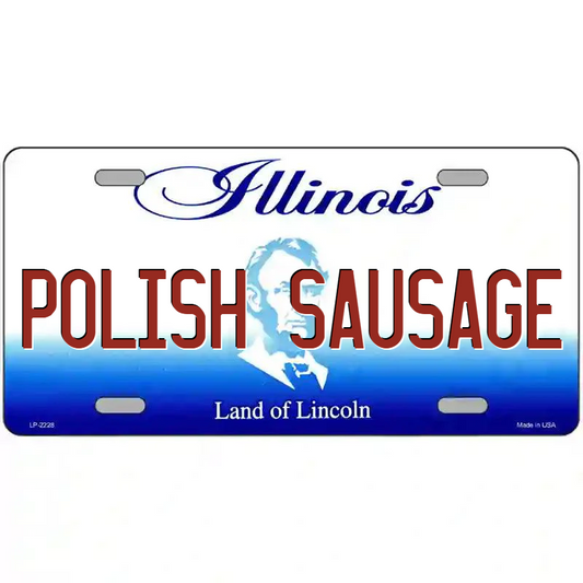 Polish Sausage Illinois Metal Sign