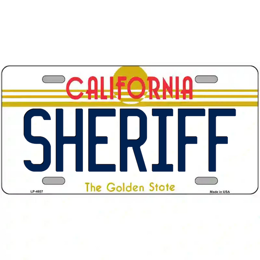 Sheriff California Metal Sign