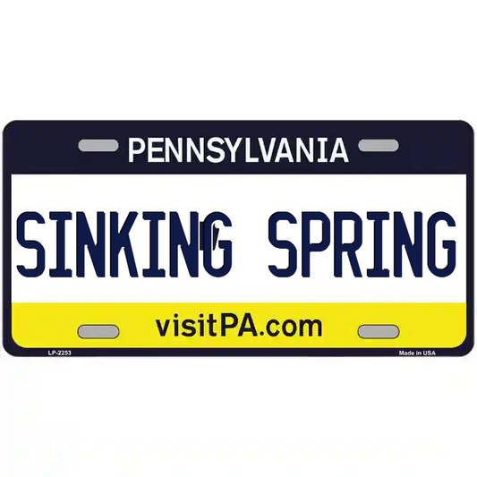 Sinking Spring Pennsylvania Metal Sign