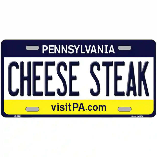 Cheese Steak Pennsylvania Metal Sign