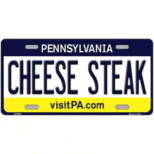 Cheese Steak Pennsylvania Metal Sign