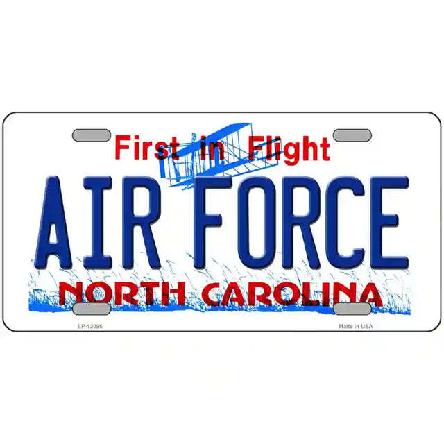 Air Force North Carolina Metal Sign