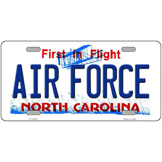 Air Force North Carolina Metal Sign