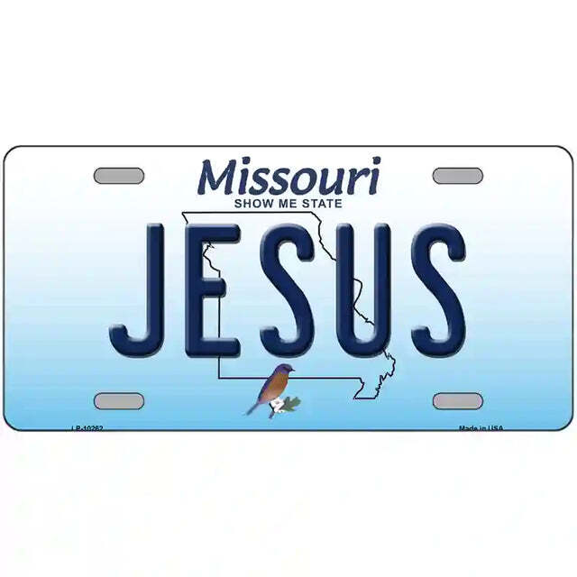 Jesus Missouri Metal Sign